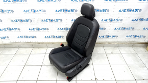 Водійське сидіння VW Jetta 19- з airbag, GLI чорна шкіра, червоний рядок, електро, з вентиляцією, з підігрівом, з пам'яттю, підчистка