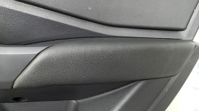 Обшивка дверей картка задня права VW Jetta 19- чорна з чорною вставкою пластик, підлокітник шкіра, з пищалкою, чистка