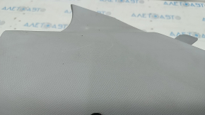 Накладка задней стойки верхняя левая Hyundai Elantra AD 17-20 серая, царапины, слом креп