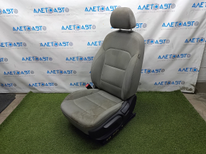 Водительское сидение Hyundai Elantra AD 17-20 без airbag, механич, тряпка серое, под химчистку