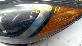Фара передня ліва гола Hyundai Elantra AD 17-18 дорест, галоген, з кріпленням, павутинка, пісок