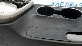 Консоль центральная подлокотник и подстаканники Hyundai Elantra AD 17-20 черн с серым, царапины