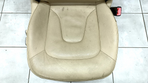 Пассажирское сидение Audi A4 B8 08-16 с airbag, электро, кожа, беж, под чистку
