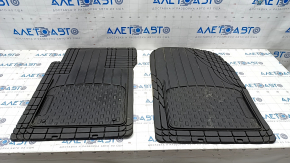 Комплект килимків салону Audi Q5 8R 09-17 гума чорна, не оригінал Weather-Tech