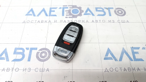 Ключ Audi A4 B8 08-16 smart 4 кнопки, тычки на хроме, царапины
