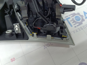 Накладка передней панели рамка спидометра под монитор Audi A4 B8 08-16 серая, с воздуховодом, надломаны крепления