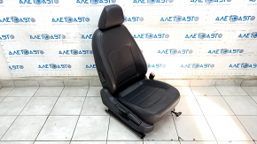 Пассажирское сидение VW Passat b8 16-19 USA с airbag, механическое, кожа черная, царапины на пластике