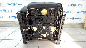Пасажирське сидіння VW Passat b8 16-19 USA з airbag, механічне, чорна шкіра, подряпини на пластиці