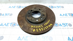 Диск тормозной передний левый Mazda3 2.3 03-08 295/27мм ржавый