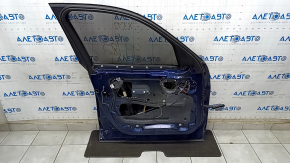 Дверь в сборе передняя левая BMW X3 F25 11-17 синий A76M, с эмблемой Xdrive 28i, тычка