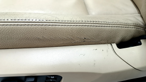 Водійське сидіння BMW X3 F25 11-17 без AIRBAG, шкіра бежева, електро, підігрів, пам'ять, тріщини на шкірі, прим'ято, під чищення