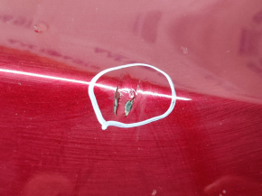 Бампер передній голий Ford Focus mk3 15-18 рест червоний RR, подряпини, відколи, фарбований, зламане кріплення