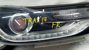 Фара передняя правая голая Chevrolet Trax 17-22 галоген + LED DRL, песок, полез лак