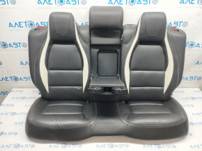 Задний ряд сидений 2 ряд Infiniti QX30 17- sport, кожа черная, тычки, царапины, примятости