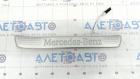 Накладка порога наружная задняя правая Mercedes W167 GLE 350 450 20-23 хром с подсветкой