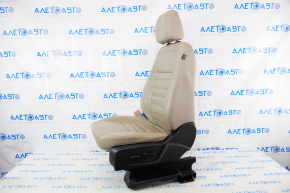 Сидіння водія Ford Escape MK3 13-19 з airbag, електро, шкіра беж, підігрів, під чистку