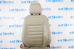 Водительское сидение Ford Escape MK3 13-19 с airbag, электро, кожа беж, подогрев, под чистку