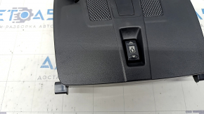 Плафон освещения передний Infiniti QX30 17- черный, под люк, царапины, потерты кнопки
