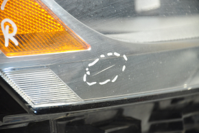 Фара передня права VW Jetta 11-16 USA гола, галоген, пісок, під полірування, подряпини