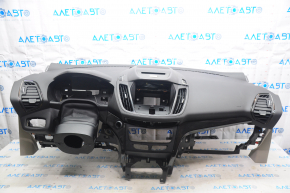 Торпедо передняя панель c AIRBAG Ford Escape MK3 17-19 рест черная titanium