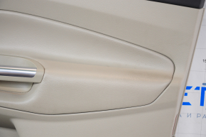 Обшивка дверей передня права картка Ford Escape MK3 17-19 рест, беж, підлокітник шкіра