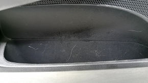 Обшивка двери карточка передняя левая Toyota Avalon 13-18 черная с черной вставкой, царапины