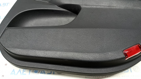 Обшивка двери карточка задняя правая Toyota Avalon 13-18 черная с черной вставкой, царапины