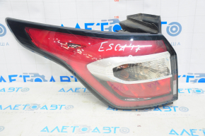Ліхтар зовнішній крило лівий Ford Escape MK3 17-19 рест світлий подряпини