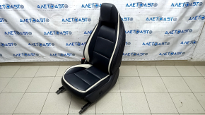 Водительское сидение Infiniti QX30 17- c airbag, sport, электро, кожа черн, потерто, царапины, топляк, электрика работает