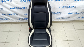 Водійське сидіння Infiniti QX30 17- c airbag, sport, електро, шкіра чорний, потерто, подряпини, топляк, електрика працює