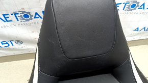 Водійське сидіння Infiniti QX30 17- c airbag, sport, електро, шкіра чорний, потерто, подряпини, топляк, електрика працює