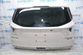 Дверь багажника голая со стеклом Ford Escape MK3 17-19 рест белый UG, с накладками, скол на стекле