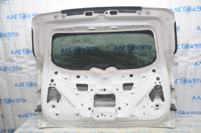 Дверь багажника голая со стеклом Ford Escape MK3 17-19 рест белый UG, с накладками, скол на стекле