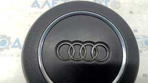 Подушка безопасности airbag в руль водительская Audi A6 C7 12-18 черная, царапины
