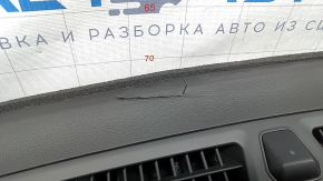 Торпедо передняя панель без AIRBAG Hyundai Sonata 15-17 черн, надрыв, царапина