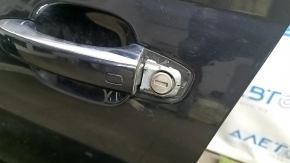 Дверь в сборе передняя лев Audi A6 C7 12-18 keyless, черный LZ9Y, тычки, отсутствует заглушка ручки
