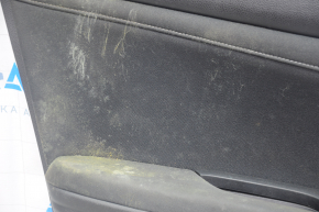 Обшивка двери карточка передняя левая Honda Insight 19-22 черная черная, подлокотник и накладка тряпка, под химчистку