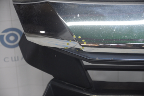 Решетка радиатора grill Honda Insight 19-22 в сборе без эмблемы трещины песок на молдинге