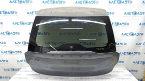 Дверь багажника голая со стеклом Volvo XC90 16-22 серый 714, вмятины