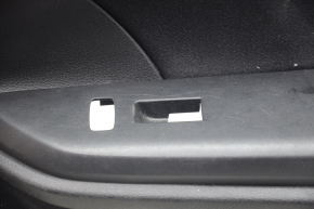 Обшивка двери карточка передняя правая Honda Insight 19-22 черная, подлокотник и накладка тряпка, царапины на накладке под химчистку