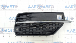 Решетка переднего бампера правая Volvo XC90 16-19 с хром молдингом под парктроник
