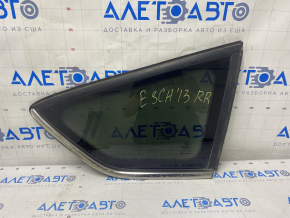 Форточка глухое стекло задняя правая Ford Escape MK3 13-19 хром царапины на хроме
