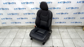 Водительское сидение Volvo XC90 16-17 с airbag, электрическое, кожа черная, царапины, отсутствует накладка крепления ремня безопасности