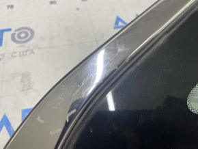 Форточка глухое стекло задняя левая Hyundai Sonata 15-19 бензин, царапины на хроме, царапины на стекле