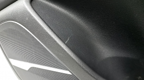 Обшивка дверей картка передня права Audi Q7 16-19 шкіра чорний BOSE, подряпини