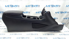 Консоль центральная подлокотник и подстаканники Ford Escape MK3 17- кожа черная. царапины