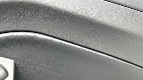 Обшивка двери карточка задняя правая Ford Escape MK3 17-19 рест черная под пищалку, царапины