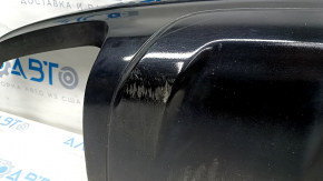 Губа заднего бампера Audi Q7 16-19 черная(крашена), царапины, трещины в креплениях