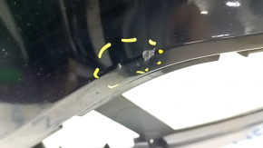 Бампер передний голый Ford Escape MK3 17-19 рест, черный, трещины в креплениях, царапины