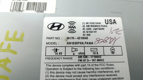 Магнитофон радио Hyundai Santa FE Sport 13-16 дорест, дефект дисплея